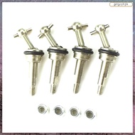 [L E U R] 4Pcs Metal CVD Universal Joint Shaft with M2 Nut for Wltoys K969 K989 K979 P929 1/28 RC Ca