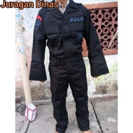 (2023) Baju PDL Hitam Brimob Tactical Original Asli Jatah POLRI