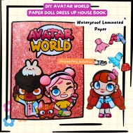Paper Doll House Avatar World Paper doll Avatar World Dress Up Paper Book DIY Activities For Kids / 