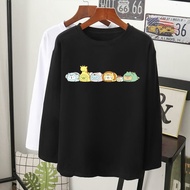 mybhaju lima Sumikko Gurashi (すみっコぐらし) muslimah labuh baggy casual pakaian baju t-shirt perempuan gadis lengan panjang