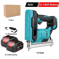 Brushless Cordless Electric Nail Gun Straight U Staples Stapler Rechargeable Portable Wood Working T