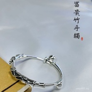 Bracelet Seven-Star Simple Rise Ladybug Sliding Ruyi Pure Silver Solid Bracelet S999 Women's Bracele
