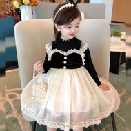 0-4Tahun Dress tutu hitam putih baju pesta ultah anak perempuan gaun