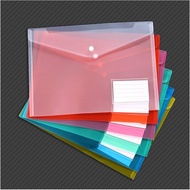 SSD A4 Clear Paper File Folder (with ID Label pocket) Stationery School Office Case PP 6 colors