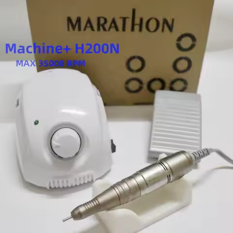 Electric Manicure Drill Champion 3 STRONG 210 Micromotor Original SDE-H200 Handpiece Set For Nail Ma
