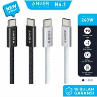 ANKER Zolo USB-C to USB-C Charger Cable 240W Nylon Data Charger Cable Support - A8060