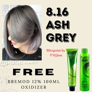 Bliss Point Bremod 8.16 Ash Gray / Ash Grey Fashion Color+ Bremod 12% Oxidizer 100ml