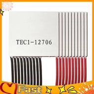 [untedvrip]10Pcs Elements Peltier TEC1-12706 Thermoelectric Peltier Module 12706 TEC 12V 4.5A DIY Co