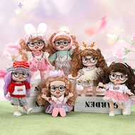 โมเดลตุ๊กตาจำลองขยับได้แบบข้อต่อตุ๊กตา BJD 27ซม. มีฟังก์ชันเพลงตุ๊กตาเจ้าหญิงแนวโน้มแฟชั่นพร้อมของขว