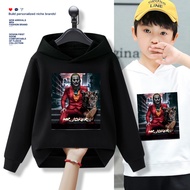 E437 Children's Hooded Sweater 2020 Autumn And Winter New Clothing Western Style Korean Girl Plus Ve