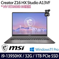 MSI微星 Creator Z16 HX A13VF-015TW 16吋筆電/i9-13950HX/32G/1TB SSD/RTX4060/W11P