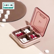 集寶 - 4格醫藥收納盒 | 裝藥盒 | 旅行醫藥收納盒 | 藥丸盒 | 藥品收納藥盒 | 分格藥盒 | 隨身藥品盒 | 隨身迷你藥盒（QBD）