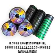 PE Fishing Line/PE Fishing Line X4 SUPER PE 100 Meters (RANDOM COLOR/NOT CONNECTING)