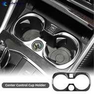 NOBELJIAOO Car Gear Shift Water Cup Holder Panel Cover Sticker Auto Carbon Fiber For BMW 3 Series G2