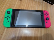 【罕有早期可改機】Nintendo Switch 舊版全套 (序號XAJ7001) 連兩對Joy-Con＋Pikachu手掣 100%正常無飄移