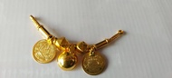AMMAN POTTU THALI SET GOLD PLATE