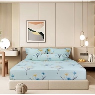 4-PIECE TENCEL DRAP SET - 3-25cm mattress with STRAP COVER - EXCLUSIVE QUALITY