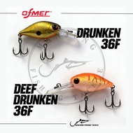 OFMER Drunken 36F & Deep Drunken 36F Lure Bait Dive Runner UL Ultralight / Fishing Lure / Gewang