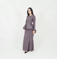 Baju kurung Nafiyah Peplum Fishtail Plain Women Dress- Ironless/Ready Stock/Murah/ Hot Item/Muslimah (PLUS SIZE)