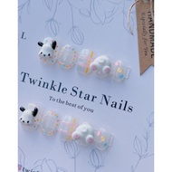 Press ON NAILS SANRIO CHARACTER | Cute KOREAN FAKE NAILS TRANSPARENT FAKE NAILS CUTE KOREAN