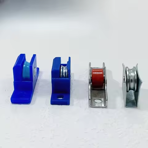 1pc Stainless Steel Tripod Pulley Wire Rope Lifting Bearing Pulley Hanging Wheel, Home Sliding Doors