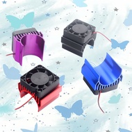Aluminium 540 550 3650 3660 3670 Motor Heat Sink + Cooling Fan For TRAXXAS AX HSP TAMIYA HPI Redcat 