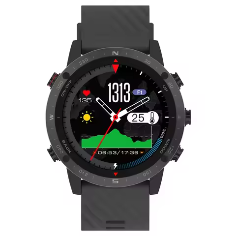 Digital GPS Sports Watch Waterproof Swim Altimeter Compass Triathlon Men Wristwatch Run Outdoor Camp
