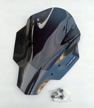 ชิวหน้า YAMAHA MT15 อะคริลิคแท้หนา 3 มิลสีเคฟล่าสโมค เลเซอร์เนียนลับขอบคมทุกชิ้นงาน แข็งแรงทนทาน