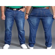 Plus Size Jeans Pants for Men and Women/ Saiz Besar Seluar Jeans Lelaki dan Perempuan Kain Bergetah