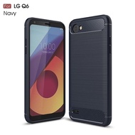 CASE LG Q6 Q6 PLUS CASE CARBON RUGGED ARMOR ANTI SHOCKPROOF HIQH QUALITY