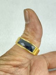 NHẪN NAM TITAN MẠ VÀNG 24K SÁNG BÓNG