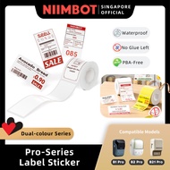 NIIMBOT Dual Colour Label Sticker for B1 Pro, B2 Pro, B21 PRO, Waterproof Refill Thermal Paper Roll