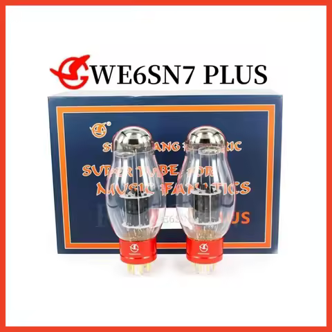 SHUGUANG WE6SN7 PLUS Vacuum Tube Replace 6SN7 6N8S 6N8P 6H8C CV181 HIFI Audio Valve Electron Tube Pr