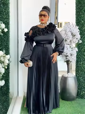 African Dresses for Women Plus Size Africa Clothes Dashiki Ankara Outfits Gown Elegant Muslim Weddin