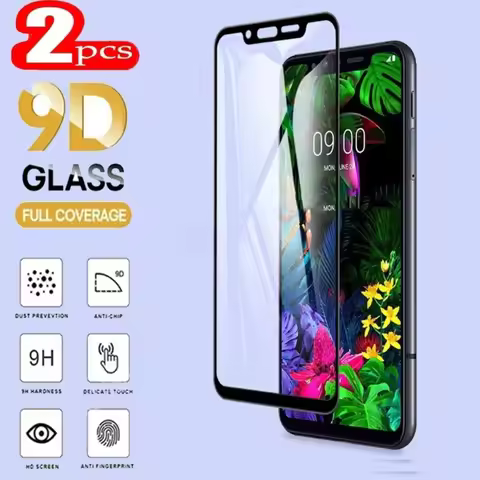 2PCS For LG G8S G8 X ThinQ Screen Protector Full Glue Tempered Glass Protective Cover Film On LG Vel