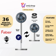 Faber Dual Table / Stand Fan 8" Focus Strong Wind | FSF SCENTO C5311 (Kipas Berdiri Meja 3 Bilah)