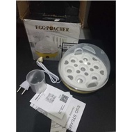 Elektrik Pengukus Telur EGG SCAVER dengan Tutup Transparan dan Cup Air