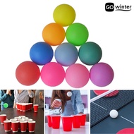 [GW]50Pcs Colored Ping Pong Balls Frosted Surface Elastic Impact Resistant Round Table Tennis Balls Training Tool