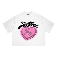 T-Shirt | Boxy Fit | Horse Horse Horse | White White White | Sentence.