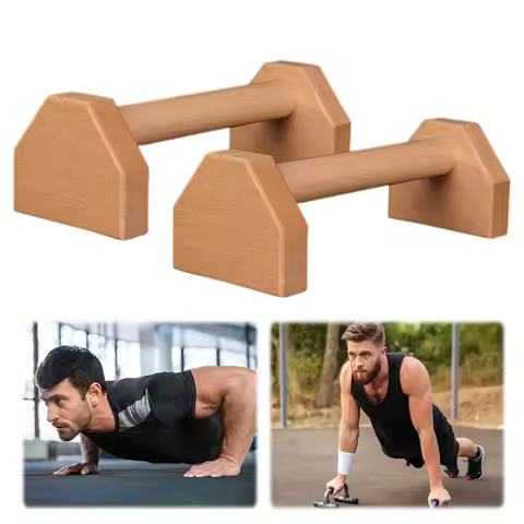 Wooden Push-up Stand Push-up Bar Non Slip Push Ups Rack Heavy Duty Push Up Grip Handle Push-up Brack