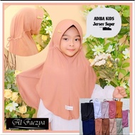 755 ADIBA KIDS Al faezya Children's Hijab with Back Drawstring Super/ Jersey Hijab AF Alfaezya origi