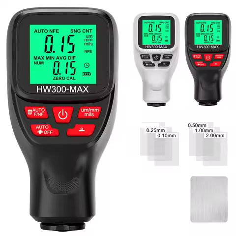 HW-300MAX Car Paint Thickness Tester 0-2000UM Fe & NFe Coating Thickness Gauge Car Paint Film Automa