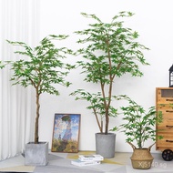 Indoor optional Simulated Potted Plants for Living Room, Multiple Sizes and Colors Plant Ornament Gr