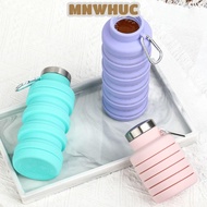 MNWHUC Collapsible Water Bottle, BPA Free 17oz Foldable Water Bottle, Portable Eco-Friendly Silicone