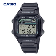 Casio WS-1600H-1A นาฬิกานักเรียนชายวินเทจสี่เหลี่ยมเล็กนาฬิกาอิเล็กทรอนิกส์กันน้ำ  Watches WS-1600H-