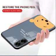 Softcase Glass for Oppo A6X case glossy Oppo A6X Case Oppo A6X Case Glass Oppo A6X case Shockproof [