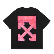 Couple Oil Painting t Religious twoff Loose Men Women korea Short-Sleeved Shirt ow Strip Daisy Firew