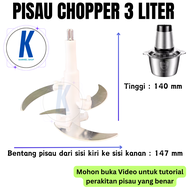 Pisau Blender Meat Grinder 3 Liter Sparepart Chopper Penggiling Daging