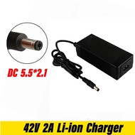 【Big-Sales】 36v 2a Lithium Charger For Jetson Electric Bike Charger Gotrax Sisigad Scooter Charger 42v 2a Li-Ion Electric Bike