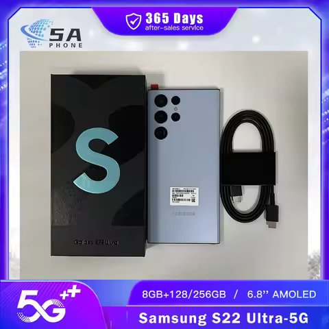 Samsung Galaxy S22 Ultra p5G S908U1 Original 8G RAM 128GB/256GB ROM 6.8" Octa Core Snapdragon 888 eS